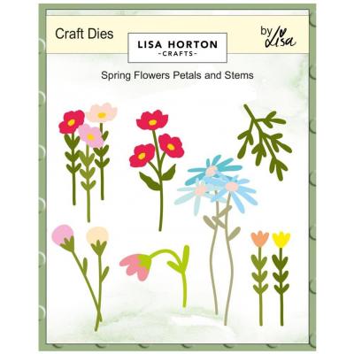 Lisa Horton Crafts Dies - Spring Flowers Petals and Stems